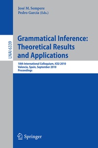 Abbildung von: Grammatical Inference: Theoretical Results and Applications - Springer