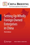 Cover: Setting Up Wholly Foreign Owned Enterprises in China - Springer