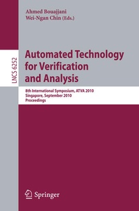 Enlarge image Cover: Automated Technology for Verification and Analysis - Springer