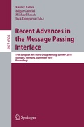 Cover: Recent Advances in the Message Passing Interface - Springer
