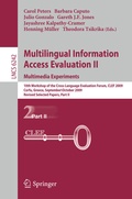 Cover: Multilingual Information Access Evaluation II - Multimedia Experiments - Springer