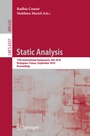 Cover: Static Analysis - Springer