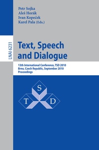 Abbildung von: Text, Speech and Dialogue - Springer