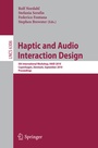 Cover: Haptic and Audio Interaction Design - Springer