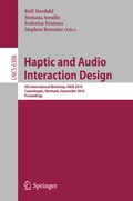 Cover: Haptic and Audio Interaction Design - Springer