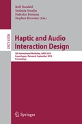 Cover: Haptic and Audio Interaction Design - Springer