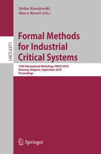 Bild vergrößern Bild: Formal Methods for Industrial Critical Systems - Springer