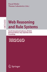 Enlarge image Cover: Web Reasoning and Rule Systems - Springer