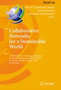 Cover: Collaborative Networks for a Sustainable World - Springer