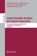 Cover: Latent Variable Analysis and Signal Separation - Springer