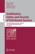 Cover: Stabilization, Safety, and Security of Distributed Systems - Springer