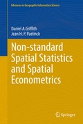 Cover: Non-standard Spatial Statistics and Spatial Econometrics - Springer