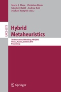 Cover: Hybrid Metaheuristics - Springer