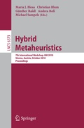 Cover: Hybrid Metaheuristics - Springer