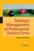 Cover: Strategic Management of Professional Service Firms - Springer