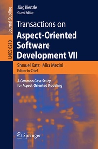 Enlarge image Cover: Transactions on Aspect-Oriented Software Development VII - Springer