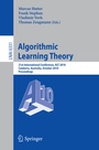 Cover: Algorithmic Learning Theory - Springer