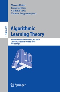 Enlarge image Cover: Algorithmic Learning Theory - Springer