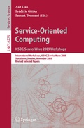 Cover: Service-Oriented Computing. ICSOC/ServiceWave 2009 Workshops - Springer