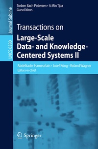 Enlarge image Cover: Transactions on Large-Scale Data- and Knowledge-Centered Systems II - Springer