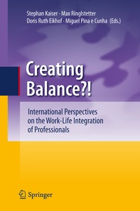 Enlarge image Cover: Creating Balance? - Springer