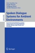Cover: Spoken Dialogue Systems for Ambient Environments - Springer