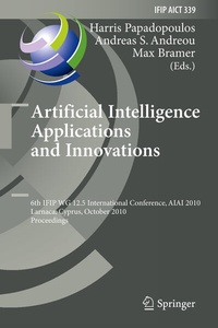Enlarge image Cover: Artificial Intelligence Applications and Innovations - Springer