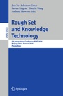 Cover: Rough Set and Knowledge Technology - Springer