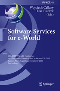 Cover: Software Services for e-World - Springer