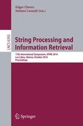 Cover: String Processing and Information Retrieval - Springer