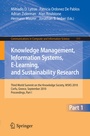 Cover: Knowledge Management, Information Systems, E-Learning, and Sustainability Research - Springer