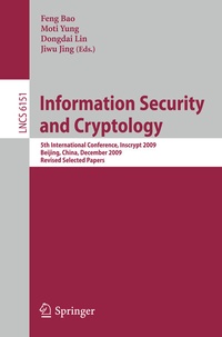 Bild vergrößern Bild: Information Security and Cryptology - Springer