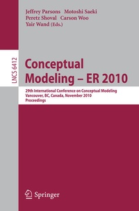 Enlarge image Cover: Conceptual Modeling - ER 2010 - Springer