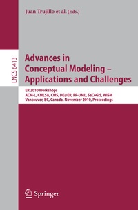 Enlarge image Cover: Advances in Conceptual Modeling - Applications and Challenges - Springer