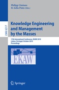 Cover: Knowledge Engineering: Practice and Patterns - Springer