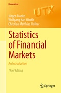 Cover: Statistics of Financial Markets - Springer