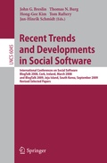 Cover: Recent Trends and Developments in Social Software - Springer