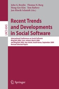 Cover: Recent Trends and Developments in Social Software - Springer