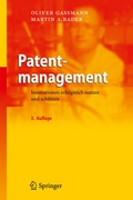 Cover: Patentmanagement - Springer