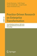 Cover: Practice-Driven Research on Enterprise Transformation - Springer