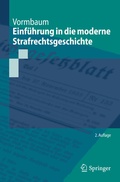 Cover: Einf&uuml;hrung in die moderne Strafrechtsgeschichte - Springer
