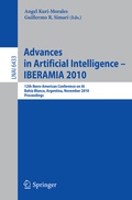 Cover: Advances in Artificial Intelligence - IBERAMIA 2010 - Springer