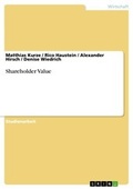 Cover: Shareholder Value - GRIN Verlag