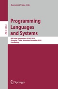 Cover: Programming Languages and Systems - Springer