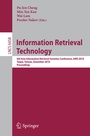 Cover: Information Retrieval Technology - Springer