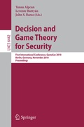 Cover: Decision and Game Theory for Security - Springer