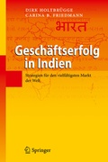Cover: Gesch&auml;ftserfolg in Indien - Springer