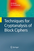 Cover: Techniques for Cryptanalysis of Block Ciphers - Springer