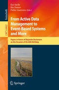 Cover: From Active Data Management to Event-Based Systems and More - Springer
