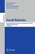 Cover: Social Robotics - Springer